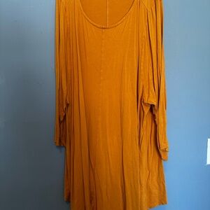 Roaman's Mustard Yellow Tunic Top